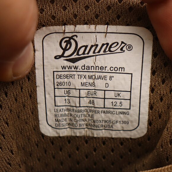 Danner Desert TFX Majove 8 Tan Gore Tex Combat Tactical Men\'s 13 D Military Boot main image 9